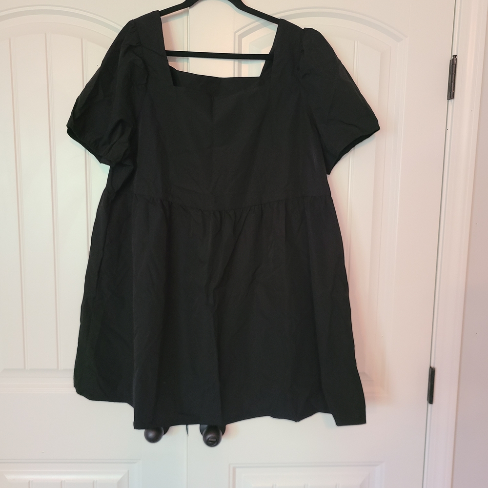 SHEIN Black Short Sleeve Dress